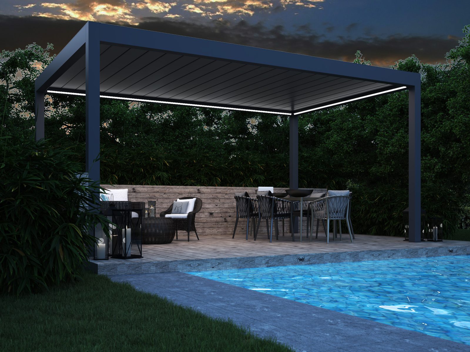 Louvered Roof Pergola